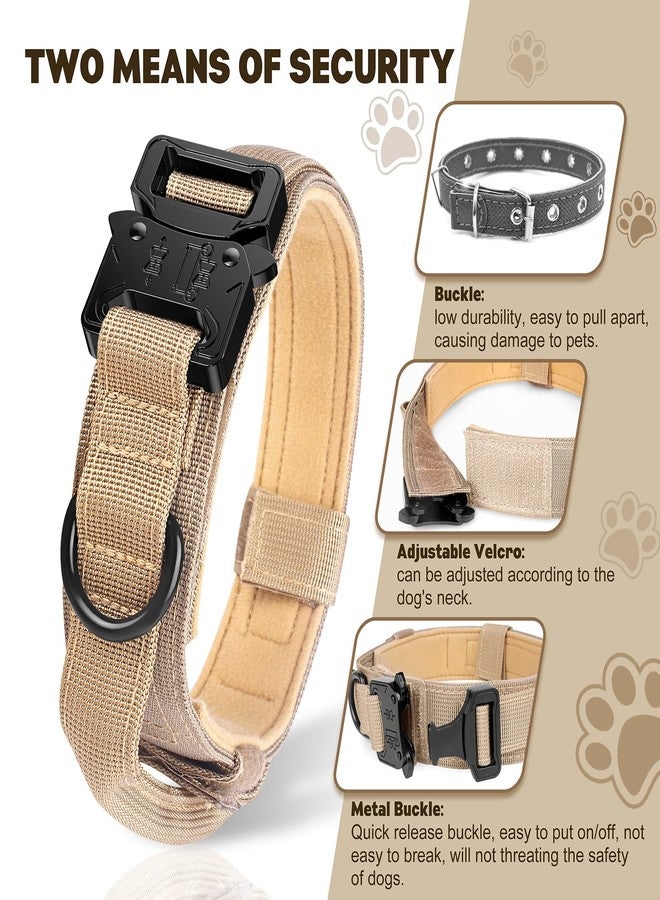 FYA Tactical Dog Collar (XL, Brown Collar) - Image 4